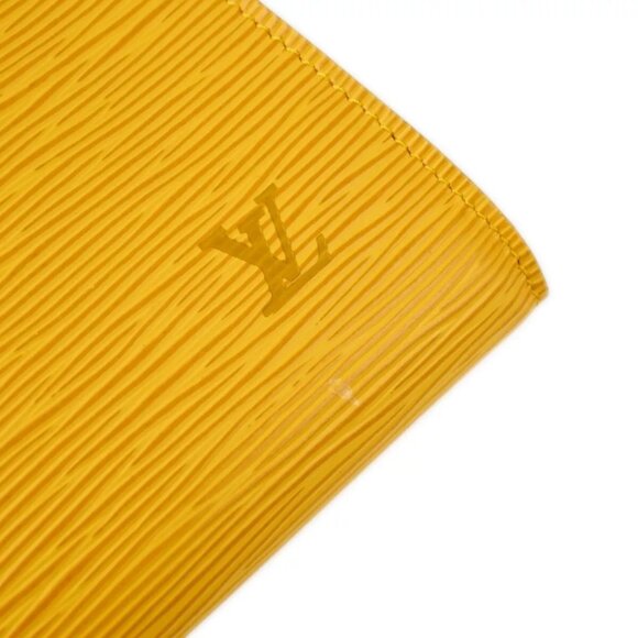 Louis Vuitton Yellow Epi Pochette Accessoires Handbag authentic - Picture 6 of 9